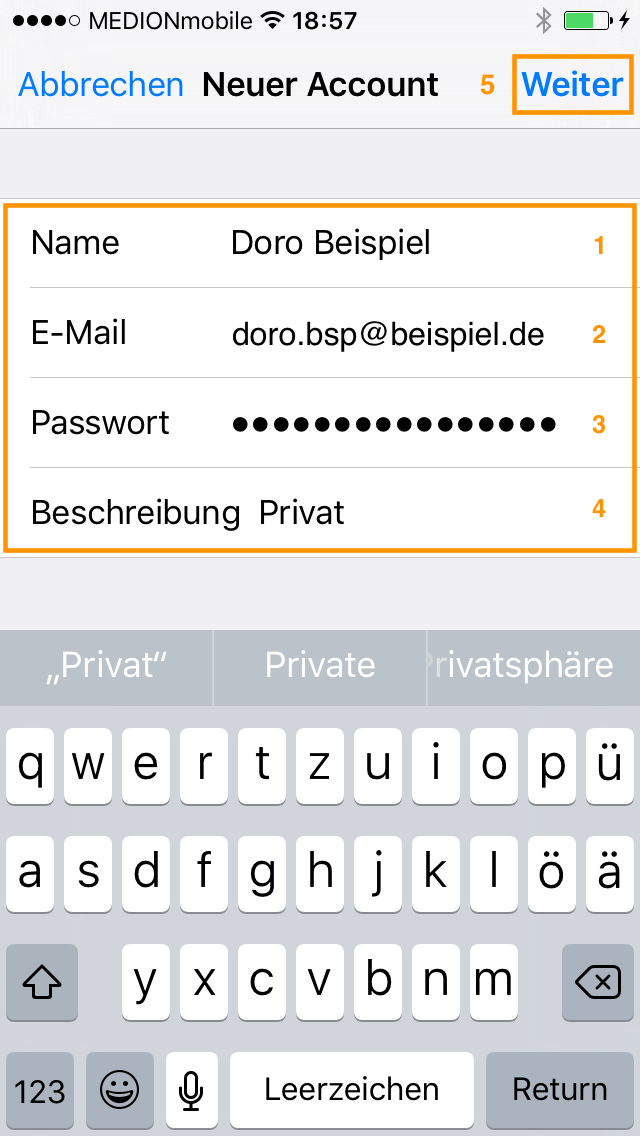 Wie Richte Ich Meine E Mail Adresse Auf Einem Iphone Oder Ipad Ein Johannes B Hartmann Services